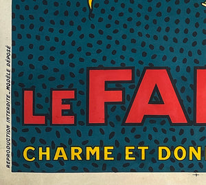 Le Fakyr c1920 Vintage French Liqueur Poster, Michel Liebeaux - detail