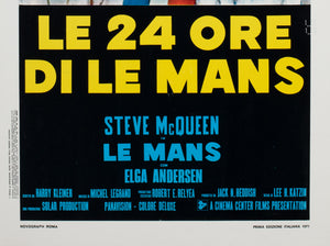 Le Mans 1971 Italian Locandina Film Movie Poster - detail
