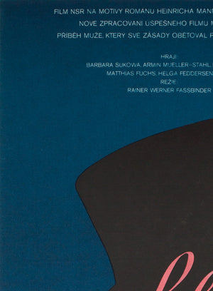 Lola 1983 Czech A3 Film Poster, Seccik - detail