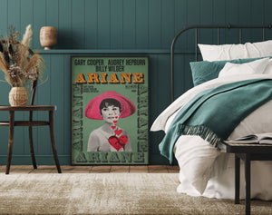 Love in the Afternoon R1960s German 1 Sheet Film Movie Poster