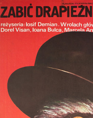 Lovind o Pasare de Prada 1984 Polish B1 Film Poster, Kalkus - detail