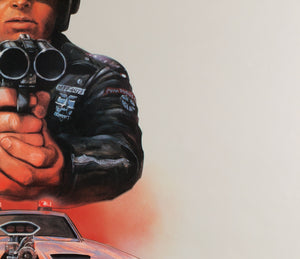 Mad Max 1979 UK 1 Sheet Film Poster Tom Beauvais - detail
