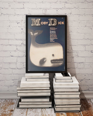 Moby Dick 1961 Polish Film Poster, Gorka