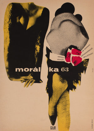 Moral 63 1965 Czech A3 Film Poster, Zdenek Palcr