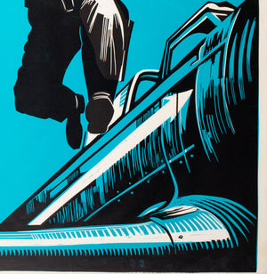 Normandie Niemen 1960 Academy Cinema UK Quad Film Poster, Peter Strausfeld