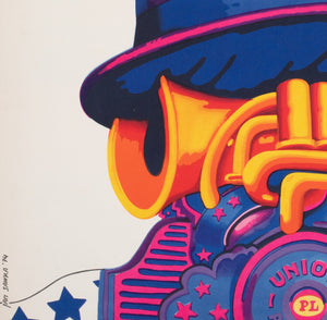 Old Timers 1974 Polish Jazz Poster, Sawka - detail