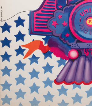 Old Timers 1974 Polish Jazz Poster, Sawka - detail