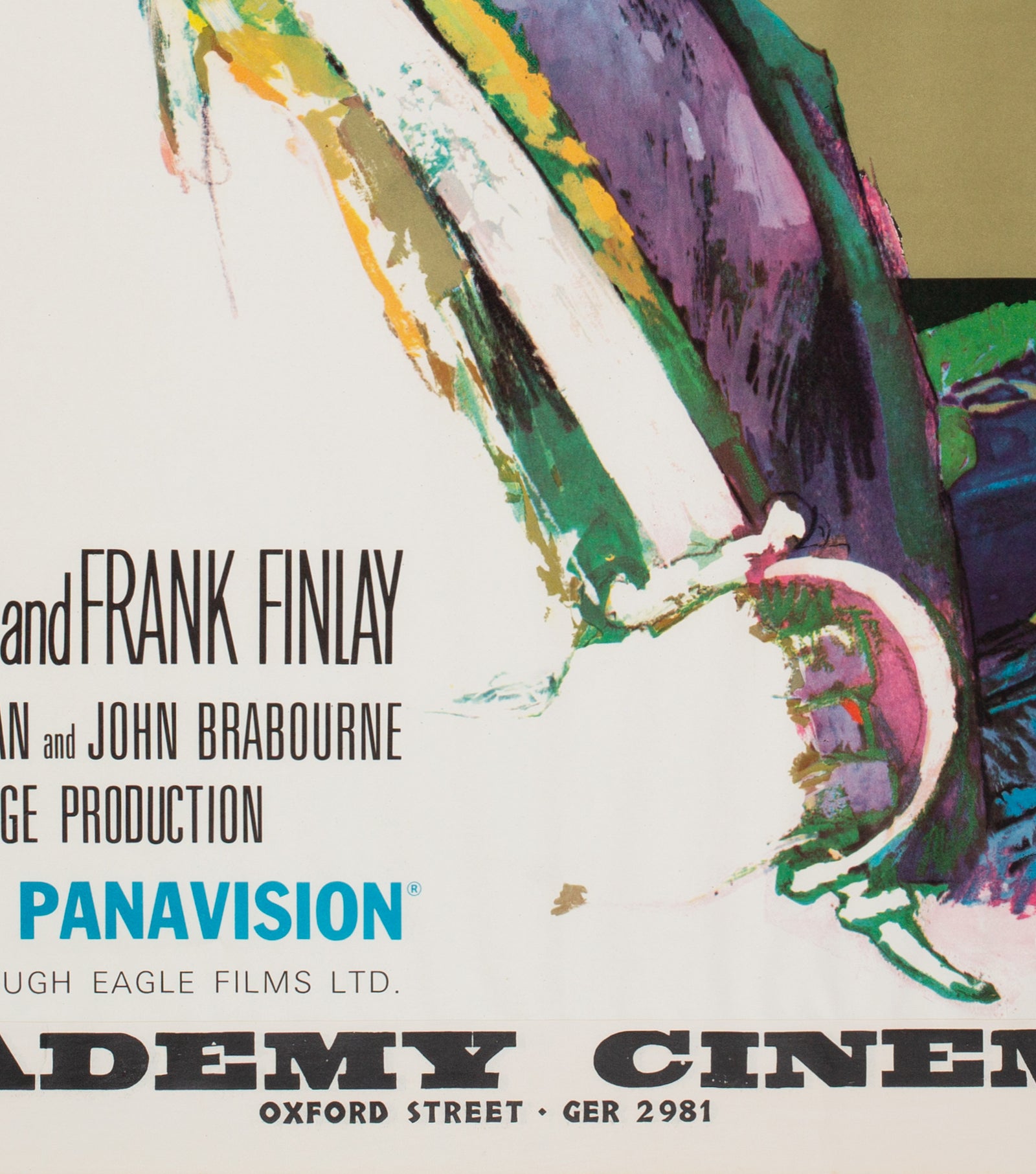 Othello 1965 Academy Cinema UK Quad Film Poster - detail