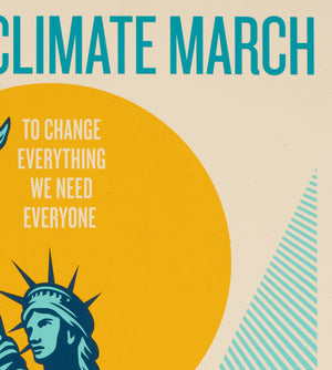People's Climate March 2014 Protest Signed Limited Edition Print, Shepard Fairey - detail