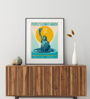 People's Climate March 2014 Protest Signed Limited Edition Print, Shepard Fairey