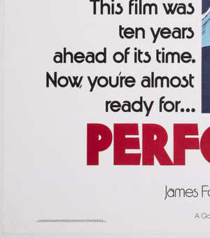 Performance R1979 UK Quad Film Movie Poster - detail