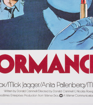 Performance R1979 UK Quad Film Movie Poster - detail