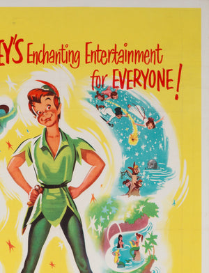 Peter Pan R1965 UK Double Crown Film Poster - detail