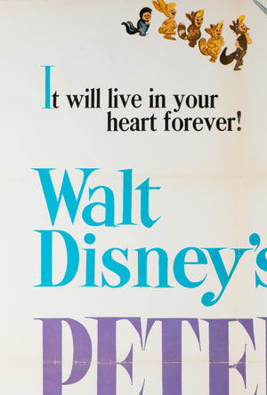 Peter Pan R1969 US 1 Sheet Film Movie Poster Disney - detail 3