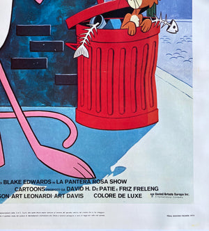 Pink Panther Show 1978 Italian 4 Foglio Film Poster - detail