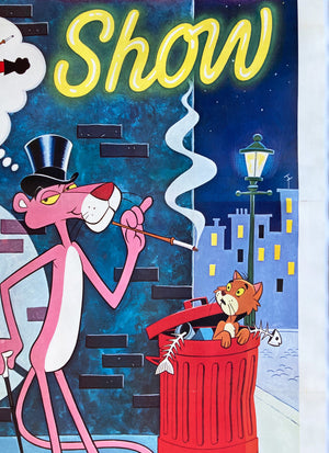 Pink Panther Show 1978 Italian 4 Foglio Film Poster - detail