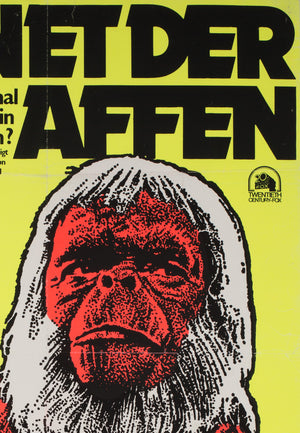 Planet of the Apes R1975 East German Film Poster - detail