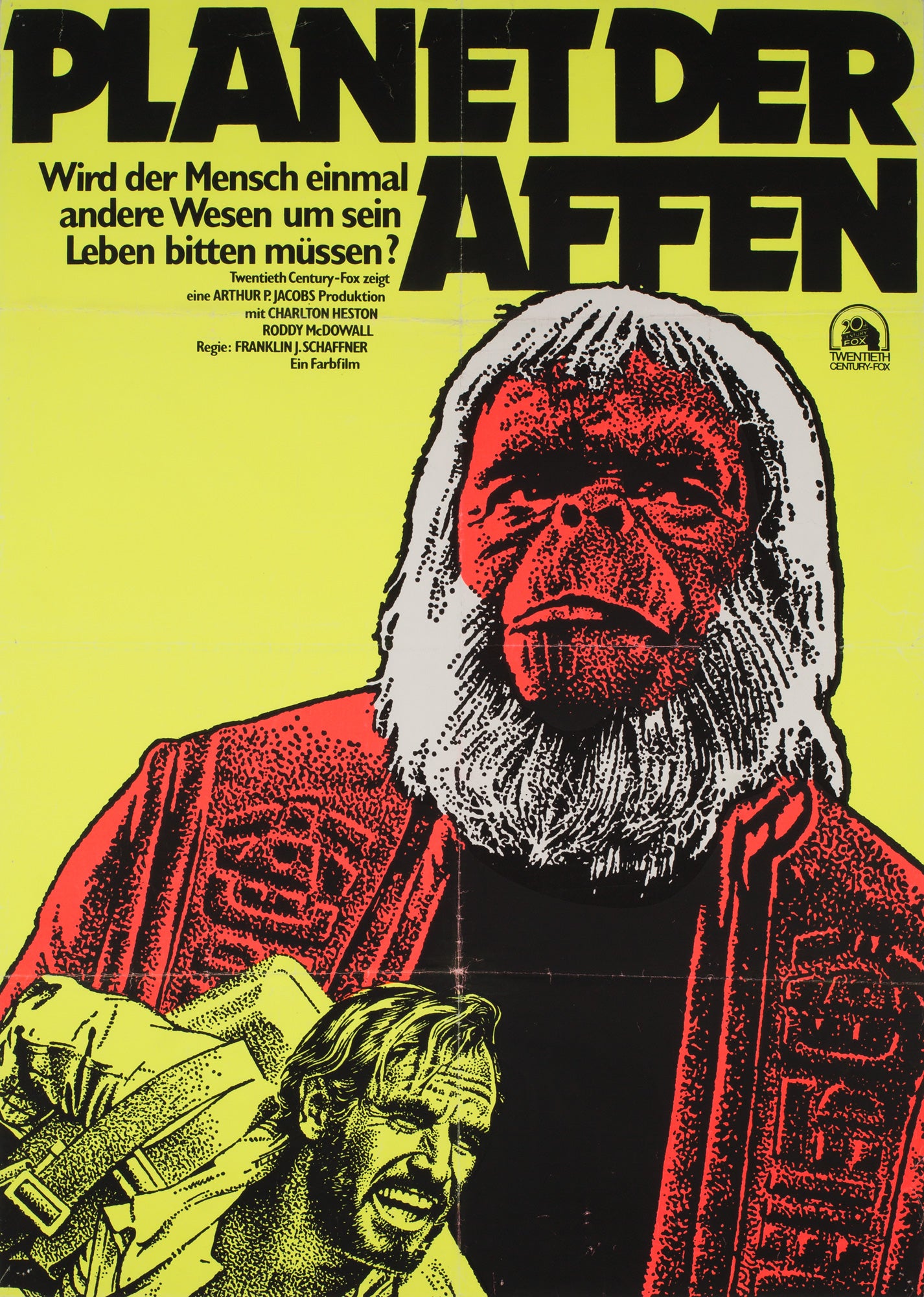 Planet of the Apes R1975 East German Film Poster