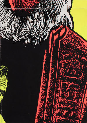 Planet of the Apes R1975 German Blacklight A2 Film Movie Poster - detail