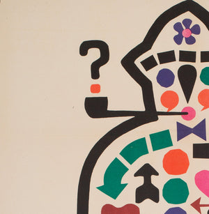 Playtime 1971 Polish A1 Film Movie Poster, Flisak - detail