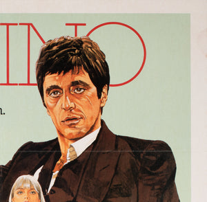 Scarface 1983 Australian 1 Sheet Film Movie Poster - detail