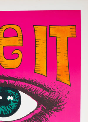 See It Like It Is 1970s American Political/Protest Poster, Reese James - detail
