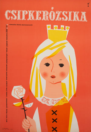 Sleeping Beauty 1965 Hungarian Film Poster, Soti