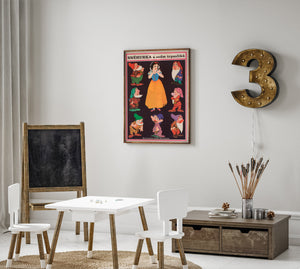 Snow White and the Seven Dwarfs R1970 Czech A3 Film Movie Poster