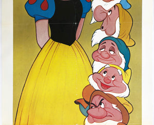 Snow White and the Seven Dwarfs R1983 French Door Panel Disney - detail
