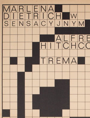 Stage Fright 1966 Polish A1 Film Poster, Freudenreich - detail