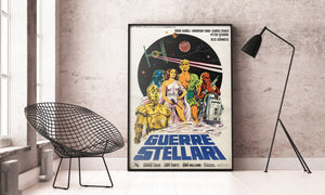 Star Wars 1977 Italian 2 Foglio Film Poster, Papuzza