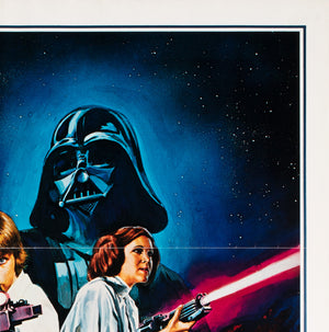Star Wars 1977 US International Style C Film Movie Poster, Chantrell - detail