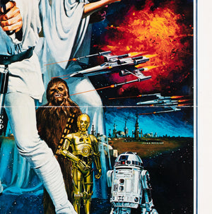 Star Wars 1977 US International Style C Film Movie Poster, Chantrell - detail