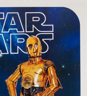 Star Wars 1977 Vintage Factor Inc Commercial Poster - detail