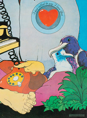 Stevie Wonder I Just Called To Say I Love You 1985 Polish Music Poster, Kalkus - detail