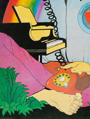 Stevie Wonder I Just Called To Say I Love You 1985 Polish Music Poster, Kalkus - detail