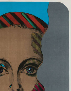 Baisers Volés Stolen Kisses Czech A1 original film movie poster Machalek - detail