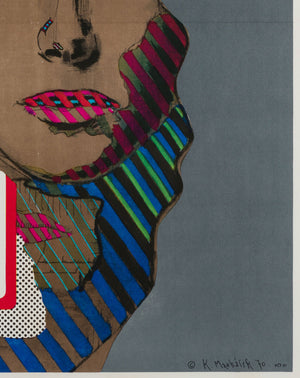 Baisers Volés Stolen Kisses Czech A1 original film movie poster Machalek - detail