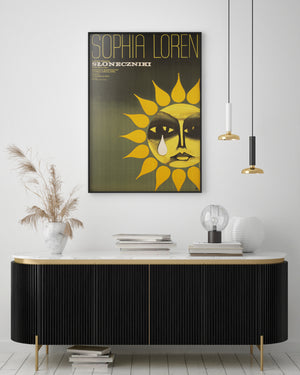 Sunflower 1971 Polish A1 Film Movie Poster, Wiktor Gorka