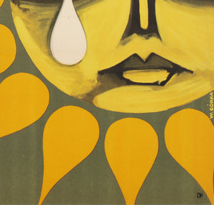 Sunflower 1971 Polish A1 Film Movie Poster, Wiktor Gorka - detail