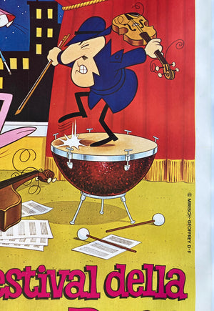 Super Festival of the Pink Panther 1970s Italian 2 Foglio - detail
