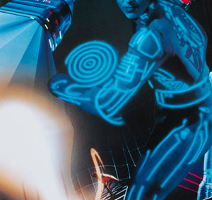 TRON 1982 Japanese B2 Film Movie Poster Cast Style - detail