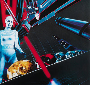 TRON 1982 Japanese B2 Film Movie Poster Cast Style - detail