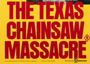 Texas Chainsaw Massacre 1984 Australian Daybill Film Movie Poster - detail