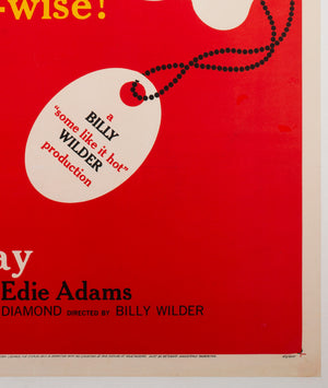 The Apartment 1960 US 1 Sheet Film Movie Poster - detail