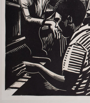 The Connection 1962 UK Quad Film Movie Poster, Peter Strausfeld - detail