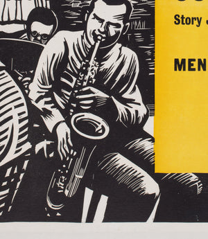 The Connection 1962 UK Quad Film Movie Poster, Peter Strausfeld - detail