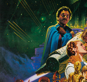 The Empire Strikes Back 1980 Japanese B2 Snow Style Film Movie Poster, Noriyoshi Ohrai - detail