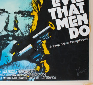 The Evil that Men Do 1984 Concept Artwork by Vic Fair - detail