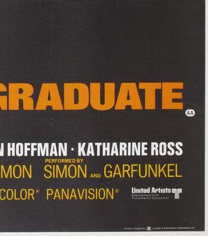 The Graduate 1967 UK Quad Film Poster